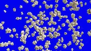 3D Popcorn Popping Up From Bottom - Popcorn Green Screen Pack