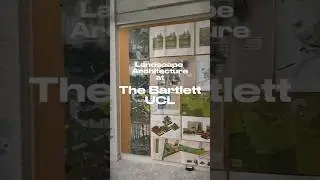 Landscape architecture at Bartlett UCL. #landscapearchitecture #ucl #landscapedesign