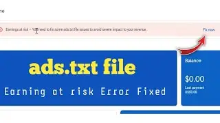 Ads.txt file Wordpress | ads.txt file Blogger | How to fix ads.txt in Adsense