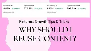 Why should you reuse content on Pinterest? #shorts #pinterest #influencer #microinfluencer