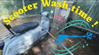 scooter wash time #scootering #bikewashing