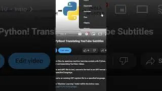 Easily Translate your YouTube Subtitles into +130 Languages with Python! 