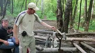 Кипятим воду в презервативе.