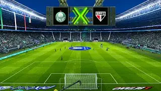 PES 2021 - PALMEIRAS x SÃO PAULO - CAMPEONATO BRASILEIRO 2023 - PATCH BMPES 10.0 4K