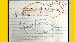 Conversion of regular expression to epsilon NFA (part 2) - lecture 58/toc