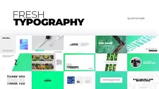 Fresh Typography AFTER EFFECTS Template Videohive 32479250