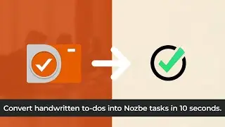 TaskCam to Nozbe Integration - To-dos