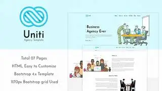 Uniti - Corporate/Agency Bootstrap 4 Template | Themeforest Website Templates and Themes
