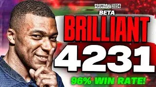 96% Win Rate! | My BRILLIANT 4-2-3-1 FM24 Beta Tactics!