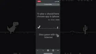 Chrome Dino game with 4g internet