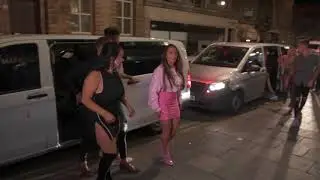 Chloe Ferry & Sam Gowland  filming Geordie Shore in Newcastle
