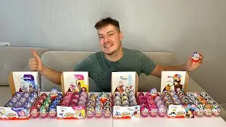 ОБЗОР НА 100 КИНДЕР СЮРПРИЗОВ