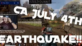 California Earthquake During Facebook Live Stream! 😵