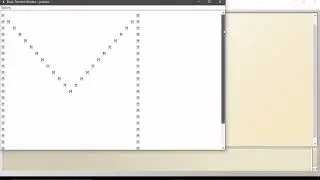 Java Program for Beginners.  Draw M Alphabet in Java Program Code.