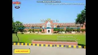 lec-1  Introduction | CIT-505 System and Network Administration
