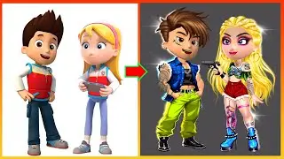 Paw Patrol: Ryder & Katie Glow Up Bad Boy, Bad Girl - Paw Patrol Rescue Transformation