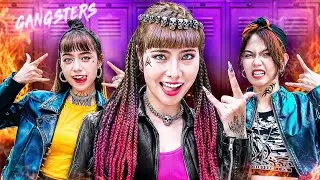 Rock Girl Vs Soft Girl At School! My Friend Is A Gangster
