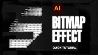 How to Apply Bitmap Effect to Your Logo/Text in Adobe Illustrator