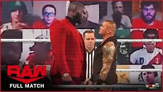 WWE 11 March 2021, Jordan Omogbehin vs. Randy Orton : Raw, Mar. 11, 2020