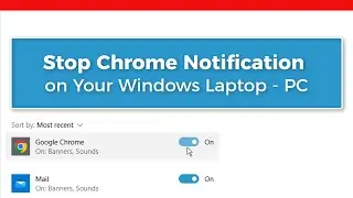 how to stop Chrome notifications on Laptop pc in Just 1 minute