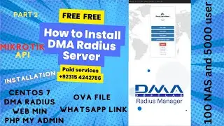 how to install CENTOS 7 part 2 | dma radius server Free DMA Softlab Installation | technicalaqib1