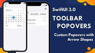 SwiftUI Toolbar Popovers - Custom Popovers for iOS - Custom Shapes - Xcode 13 - SwiftUI Tutorials