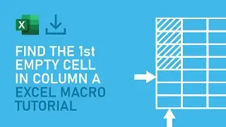 Find The First Empty Cell In Column A | Microsoft Excel Tutorial