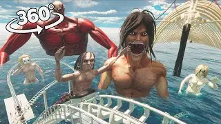 360° VR Attack On Titan Rollercoaster!