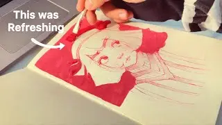 Starting a NEW Sketchbook! drawing on the first page (+ tips on how to boost your creativity)