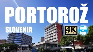 Portorož - Walk on a Nice Promenade by the Sea - 4K UHD (60 fps) - sLOVEnia