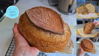 The most fluffy healthy whole grain bread made with kefir and sourdough. Detailed recipe.