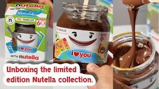 ASMR Unboxing the limited edition Nutella collection