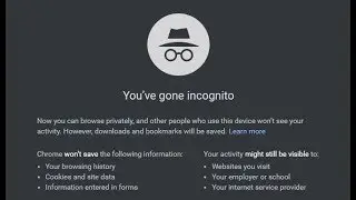 What Is New Incognito Window/Private browsing  In Chrome