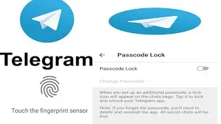 telegram fingerprint lock, how to use fingerprint lock on telegram, telegram me lock kaise lagaye,