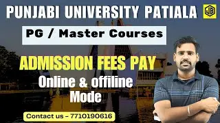 HOW TO PAY FEES FOR PUNJABI UNIVERSITY PATIALA