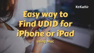 How to find UDID, serial number of iPhone or iPad using Mac | KtrKathir