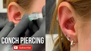 Conch piercing by Underground Tattoos Watford 