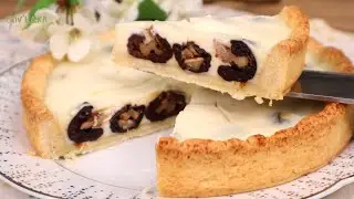 Я НЕ ОЖИДАЛА такого ВКУСА! Самый вкусный пирог с черносливом. Песочный пирог со сметанной заливкой