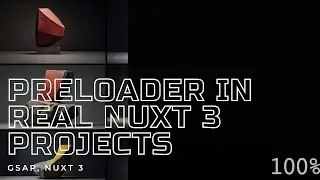 Preloader in real nuxt 3 projects, image percent GSAP, NUXT 3