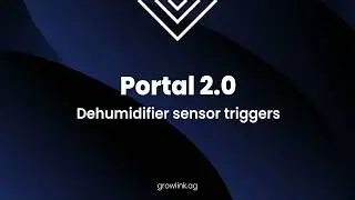 Portal 2.0: Dehumidifier Sensor Triggers