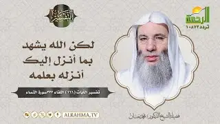 لكن الله يشهد بما أنـزل إليك أنـزله بعلمه || التفسير || الشيخ الدكتور محمد حسان
