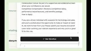 Cykel Workflow: Create LinkedIn Nurture Campaign From Job Description