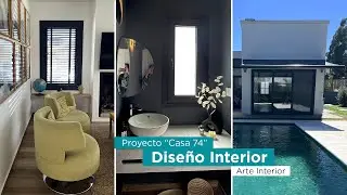 Decoración & Diseño Interior. Proyecto "Casa 74". Papeles decorativos.  Cortinas. Toldos exteriores.