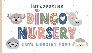 Dingo Nursery Font | Logo Font | Background Font | Free Font | Canva Font