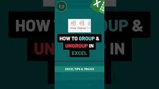 How to group ungroup row and column in Excel 