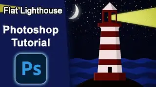 Photoshop Tutorial - Flat Lighthouse