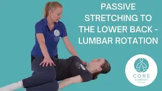 Passive Stretching to the Lower Back - Lumbar Rotation #stretching within #massage