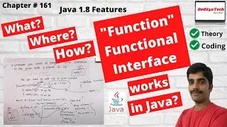 # 161 Function Interface in Java with Examples | Java 8 Function Examples | java 8 | java|RedSysTech
