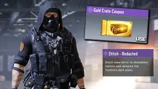 Using my Gold Crate Coupons for STITCH Redacted in CODM