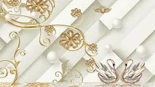 3d wallpaper golden jewelry flowers free Download | golden floral background gold | Graphicsinn
